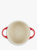 Le Creuset mini round stoneware casserole with heart-shaped lid knob, 10cm, UK version