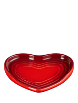 John Lewis Heart-Shaped Stoneware Spoon Rest in Cerise Red- Buy online at McGrocer