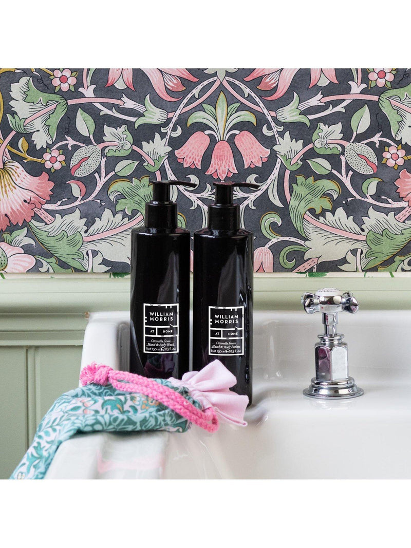 William Morris At Home Hand Rose wash and lotion gift set 500ml, imported from the UK