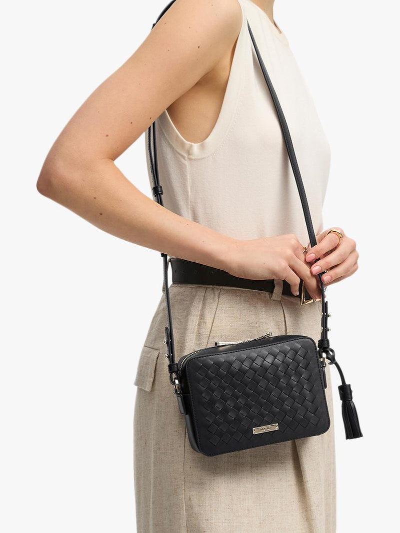 Aspinal of London leather camera crossbody bag, UK version