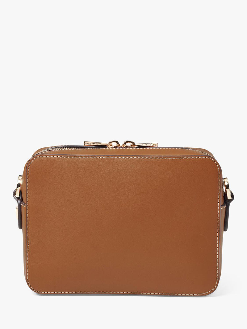 Aspinal of London compact leather camera cross body bag (British brand)