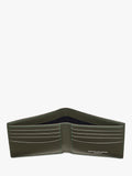 Aspinal of London Single Billfold Card Holder Forest Green, imported from the UK