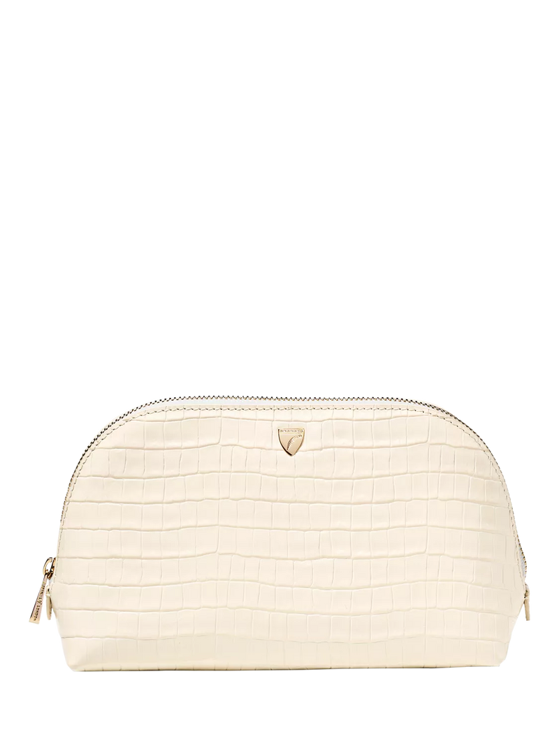 Aspinal of London leather classic makeup case, imported from the UK
