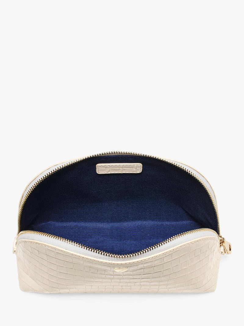 Aspinal of London leather classic makeup case, imported from the UK