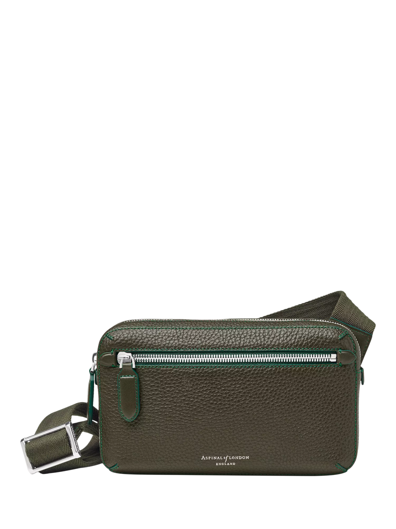 Aspinal of London Compact Pebble Leather Reporter Bag