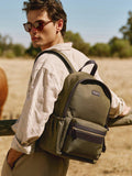 Aspinal of London Commuter backpack khaki, imported from the UK