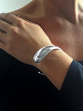 Nina B bangle sterling silver comet large, UK version