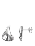 Nina B folded stud earrings sterling silver - British product