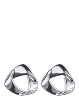 John Lewis Nina B Folded Triangle Stud Earrings Silver- Buy online at McGrocer