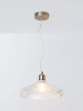 John Lewis ribbed glass pendant light clear - British product