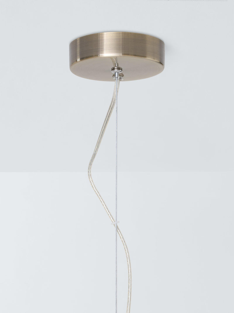 John Lewis ribbed glass pendant light clear - British product