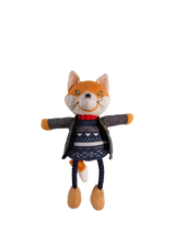 John Lewis Squeaky Dog Toy with Rope Legs and Hidden Squeaker, Multi-Coloured Fox Character- Buy online at McGrocer