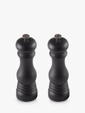 Le Creuset salt and pepper mills gloss black set, UK version