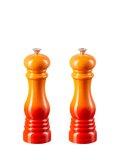 Le Creuset classic salt and pepper mills set of two in volcanic, UK version