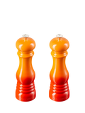 Le Creuset classic salt and pepper mills set of two in volcanic, UK version