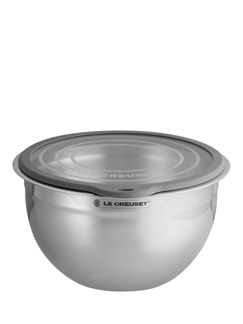 Le Creuset stainless steel mixing bowl with glass lid, UK version