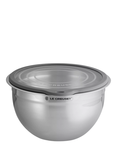 John Lewis Stainless Steel Mixing Bowl with Glass Lid- Buy online at McGrocer