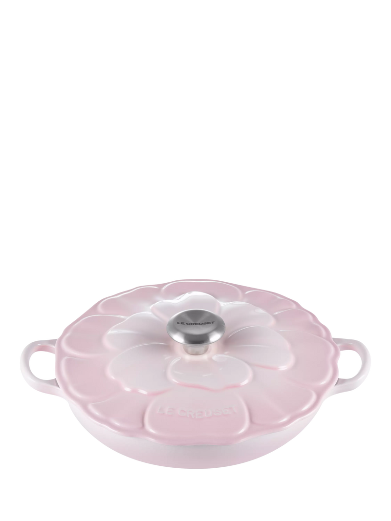 Le Creuset cast iron shallow casserole petal signature 26cm, UK version