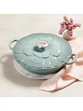 Le Creuset cast iron shallow casserole petal signature 26cm, UK version