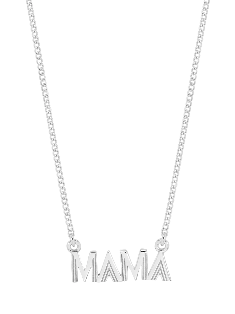 Rachel Jackson London Mama pendant necklace silver, imported from the UK