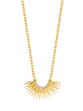 Rachel Jackson London Mini Rising Sun Topaz Pendant Necklace (British brand)