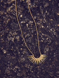 Rachel Jackson London rising sun pendant necklace gold plated - British product