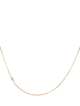 John Lewis Rachel Jackson London 9ct Yellow Gold Lab Grown Diamond Lightening Bolt Pendant Necklace, 38-41cm- Buy online at McGrocer