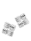 Daisy London Daisy x Polly Newman Lattice Stud Earrings, Gold