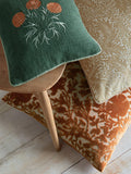 William Morris Compton velvet cushion burnt orange 50cm (British brand)