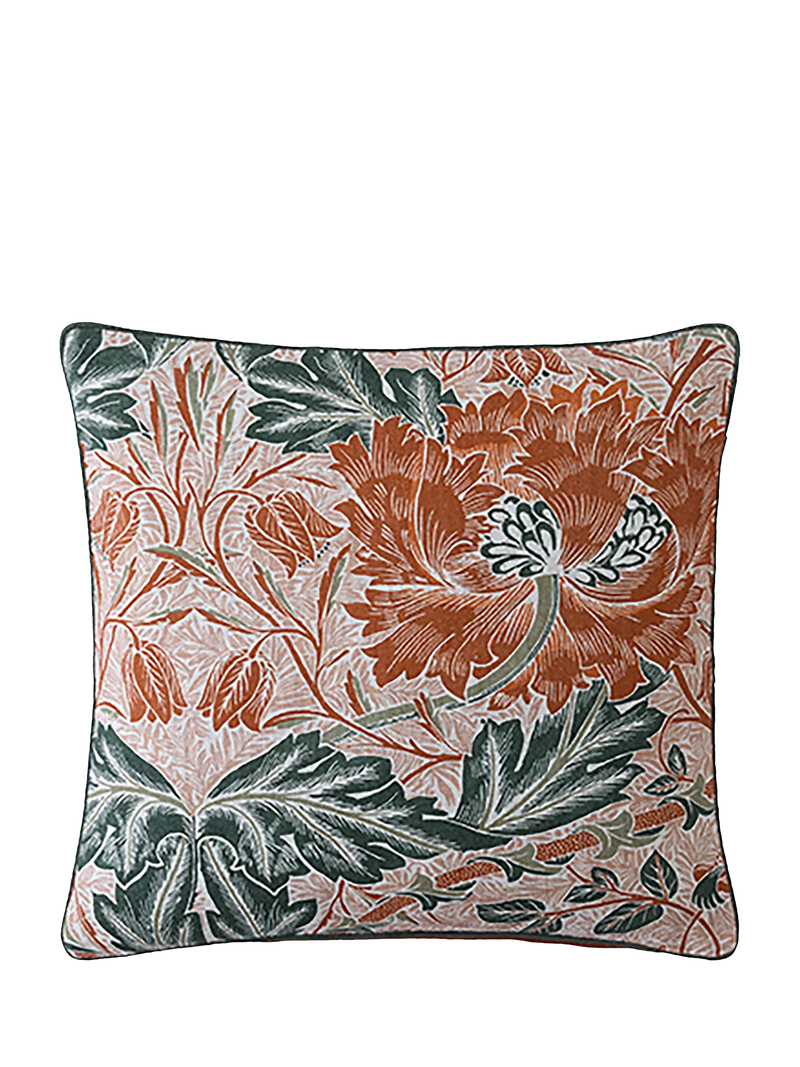 William Morris cushion honeysuckle tulip pattern (British brand)