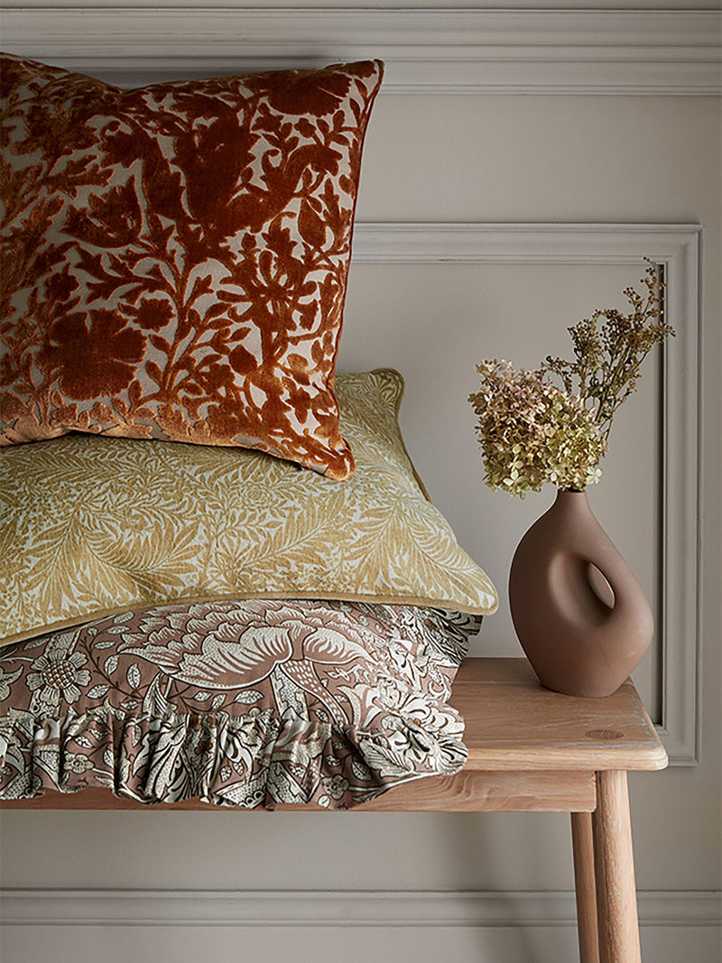 William Morris At Home Windrush cushion terracotta 45x45cm, imported from the UK