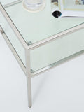 John Lewis Langham glass coffee table chrome 100x45 cm (British brand)