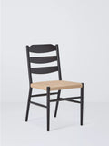 John Lewis Reed black dining chair with paper cord seat - British product