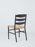 John Lewis Reed black dining chair with paper cord seat - British product