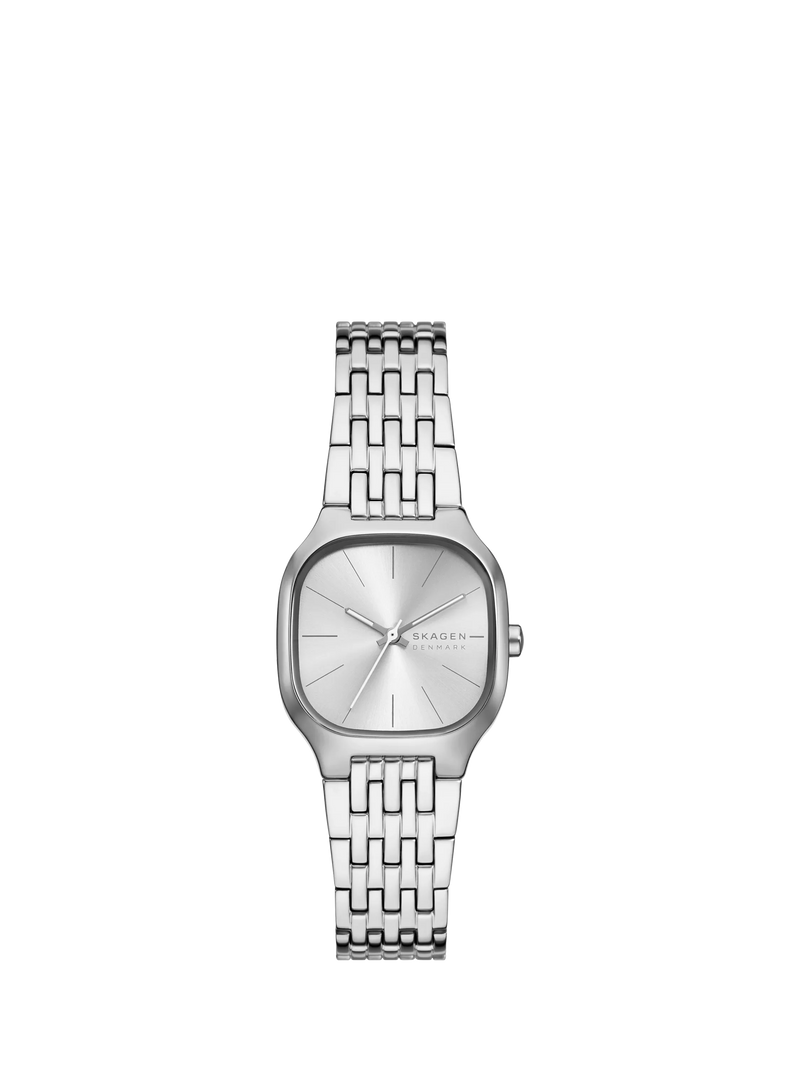 Skagen Mellum Lille women's silver stainless steel watch, imported from the UK