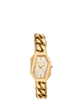 Michael Kors women's Suri asymmetrical case gold watch - British product