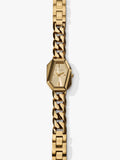 Michael Kors women's Suri asymmetrical case gold watch - British product