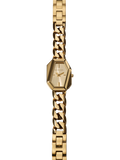 Michael Kors women's Suri asymmetrical case gold watch - British product