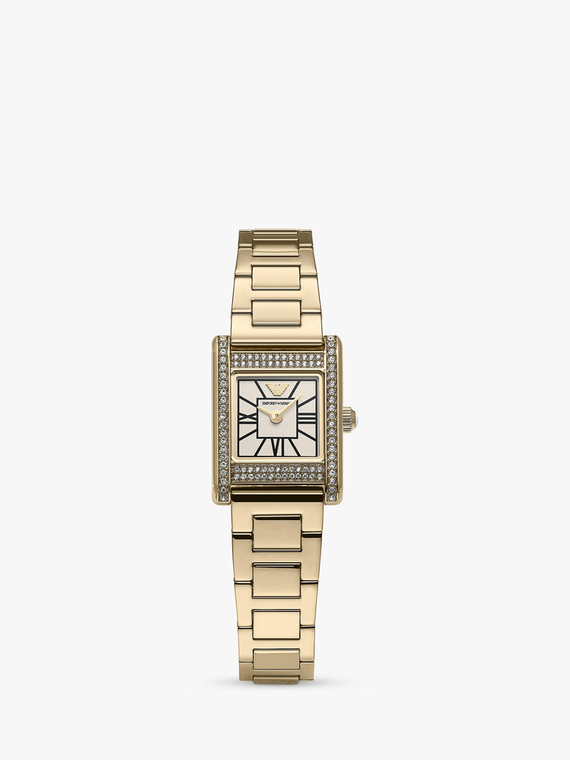 Emporio Armani women's watch gold-tone 20x26mm, imported from the UK