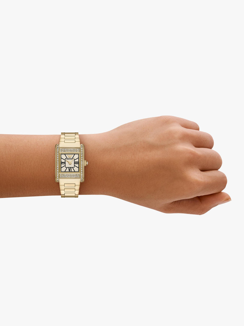 Emporio Armani women's watch gold-tone 20x26mm, imported from the UK