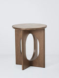 John Lewis Sculpt side table walnut ceramic - imported from the UK