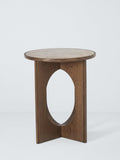 John Lewis Sculpt side table walnut ceramic - imported from the UK