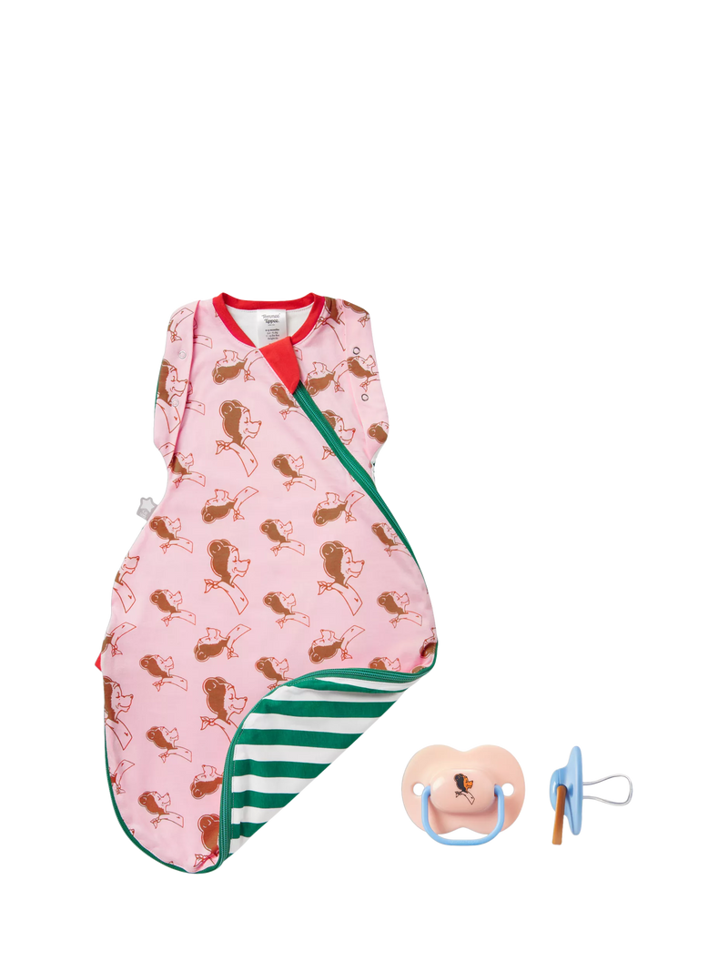 Tommee Tippee soother and swaddle gift set, imported from the UK