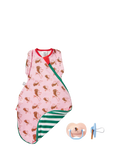 Tommee Tippee soother and swaddle gift set, imported from the UK