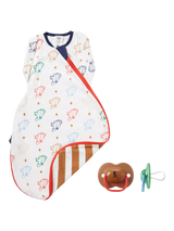 John Lewis Tommee Tippee Heritage Soother and Swaddle Gift Set, Multi- Buy online at McGrocer