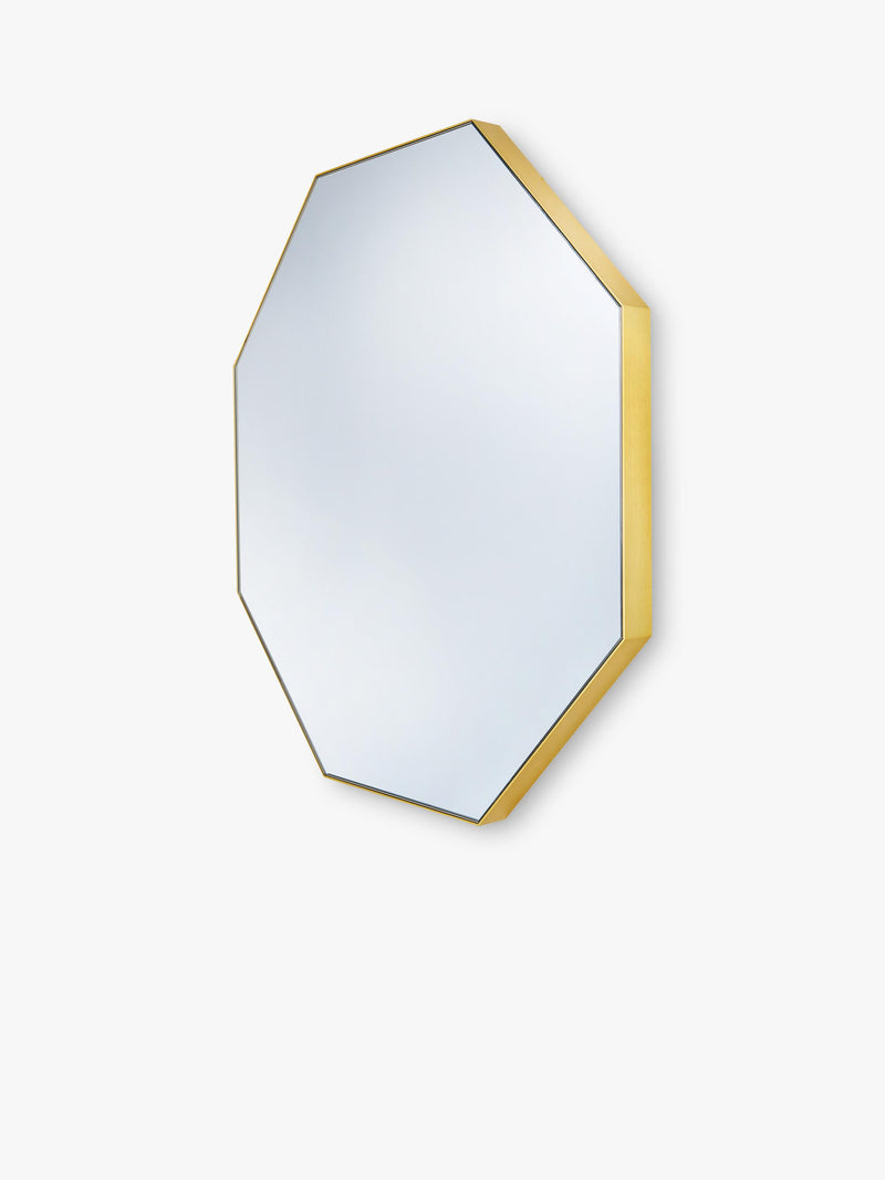 hib. octagon bathroom mirror Fusion brass effect 50x50cm - British product
