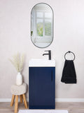 hib Fusion Pill bathroom mirror 40cm, imported from the UK