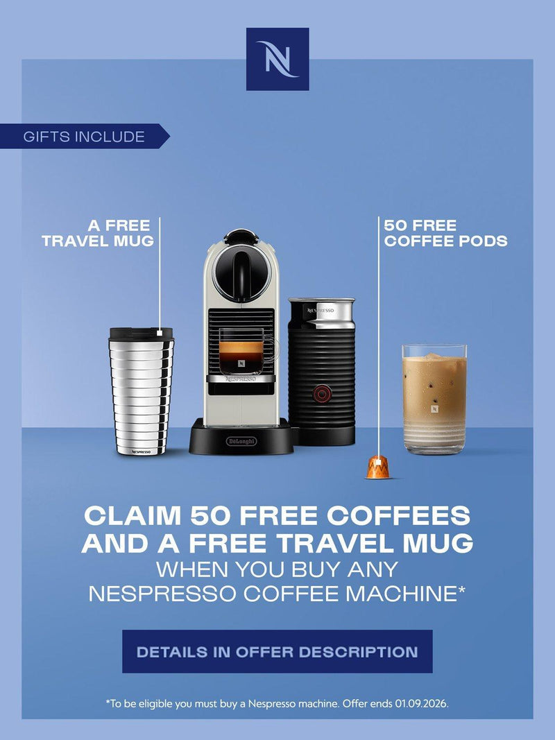 Nespresso CitiZ Platinum coffee machine with Aeroccino (British brand)