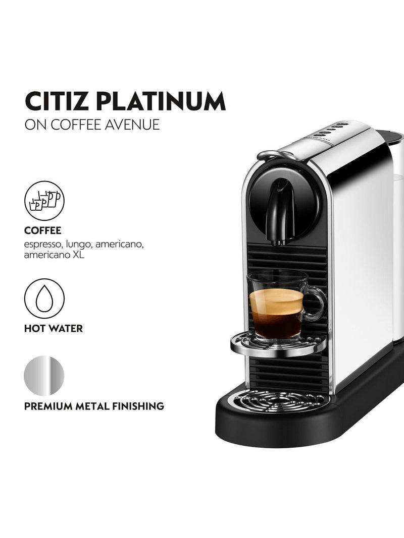Nespresso CitiZ Platinum coffee pod machine - British product