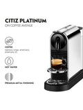 Nespresso CitiZ Platinum coffee pod machine - British product